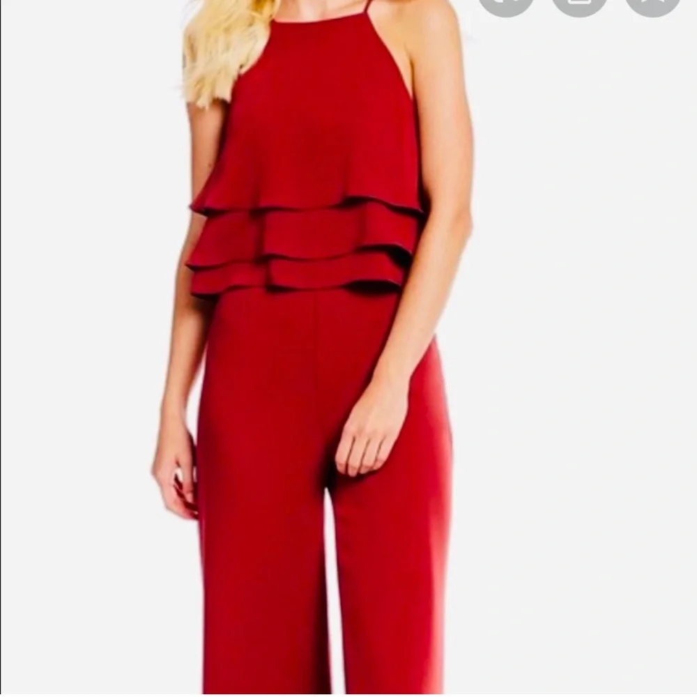 NWT Gianni Bini Red Jumpsuit - Picture 2 of 5
